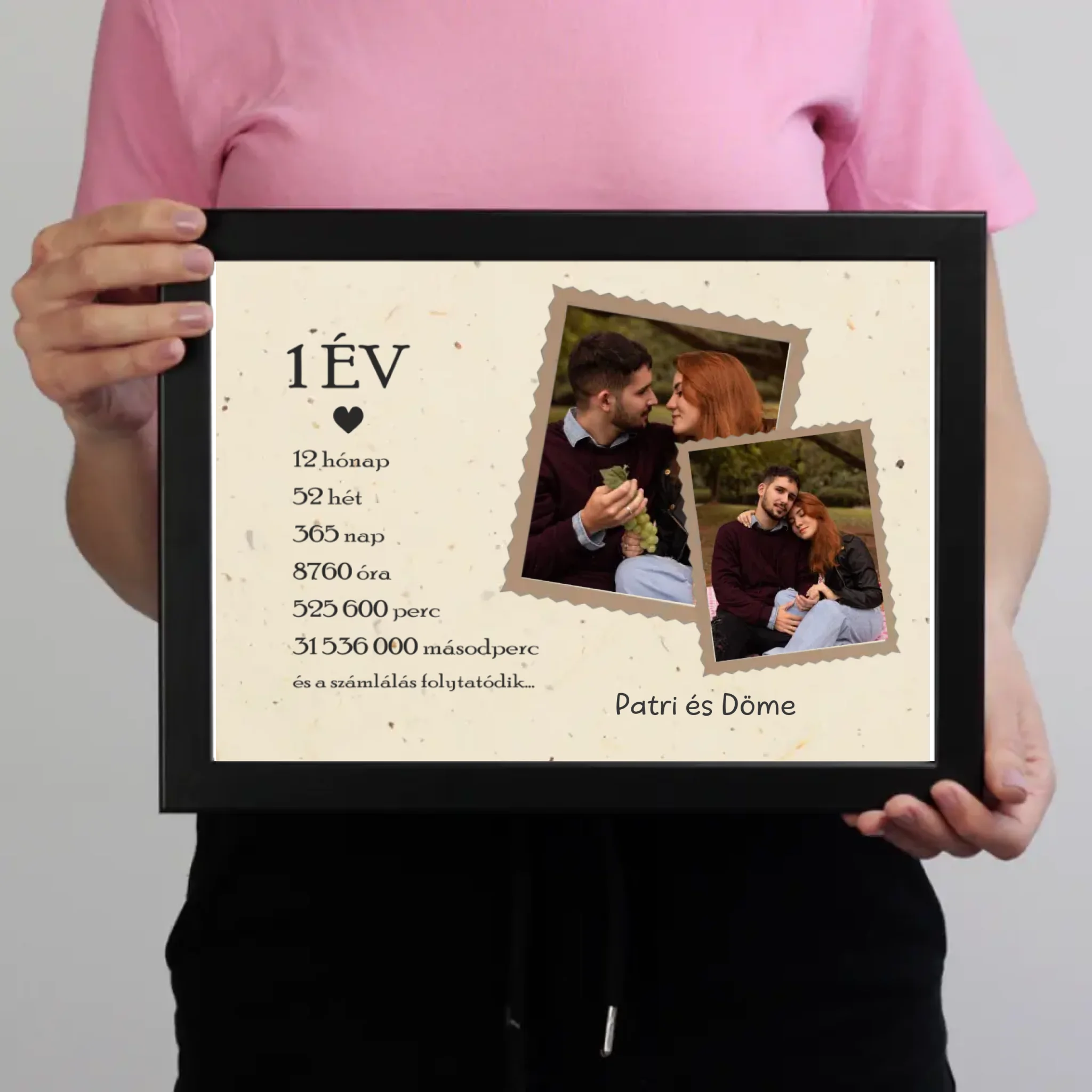 Évfordulós falikép pároknak