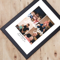 Egyedi apák napi ajándék apáknak - 4 fényképes legjobb apa falikép