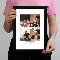 Egyedi apák napi ajándék apáknak - 4 fényképes legjobb apa falikép