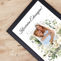 Egyedi képes falikép - Esküvői köszönőajándék egyedi képpel Anyukáknak