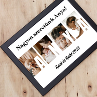 Ajándék Anyának - Egyedi képes Anya szeretünk falikép