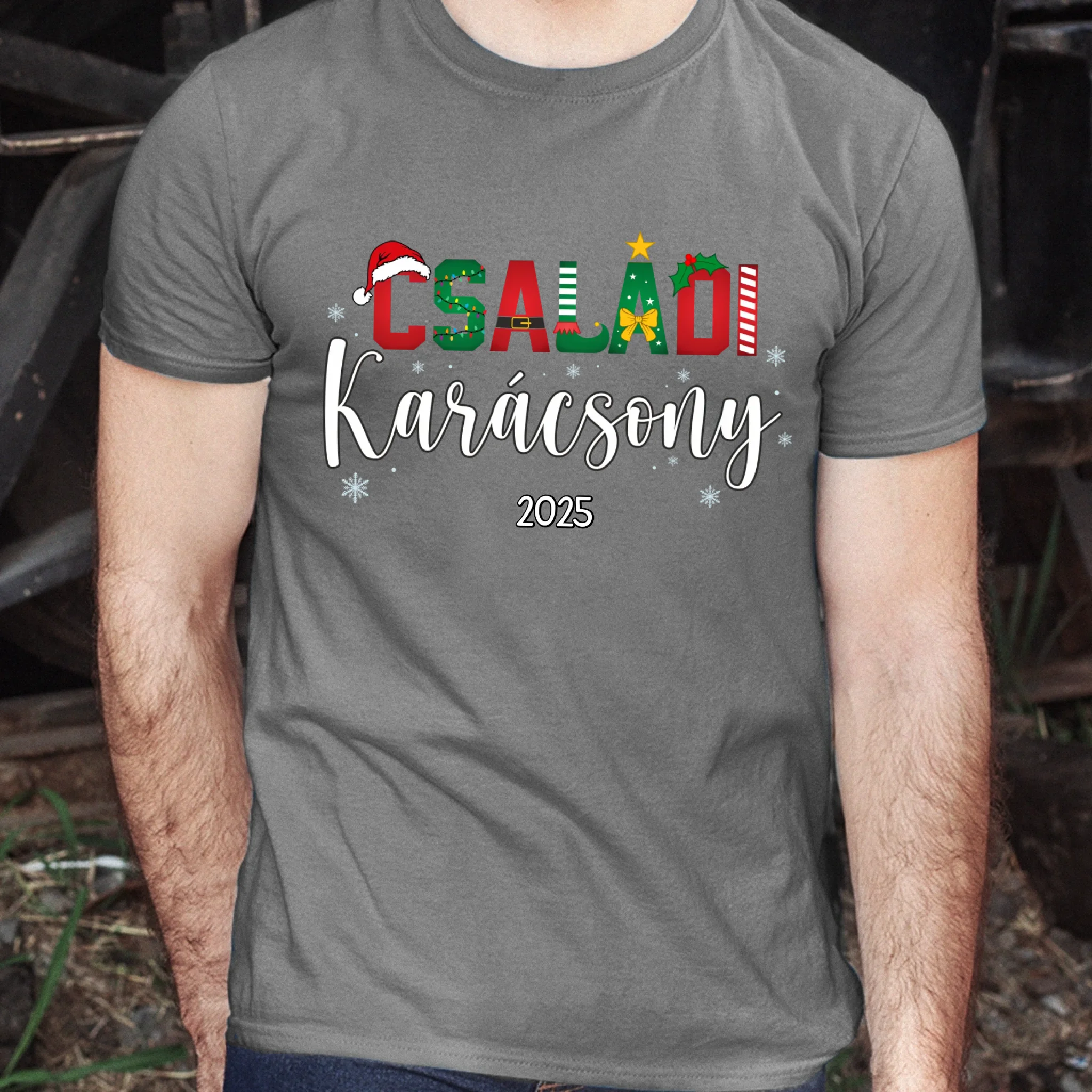 Családi Karácsony férfi póló