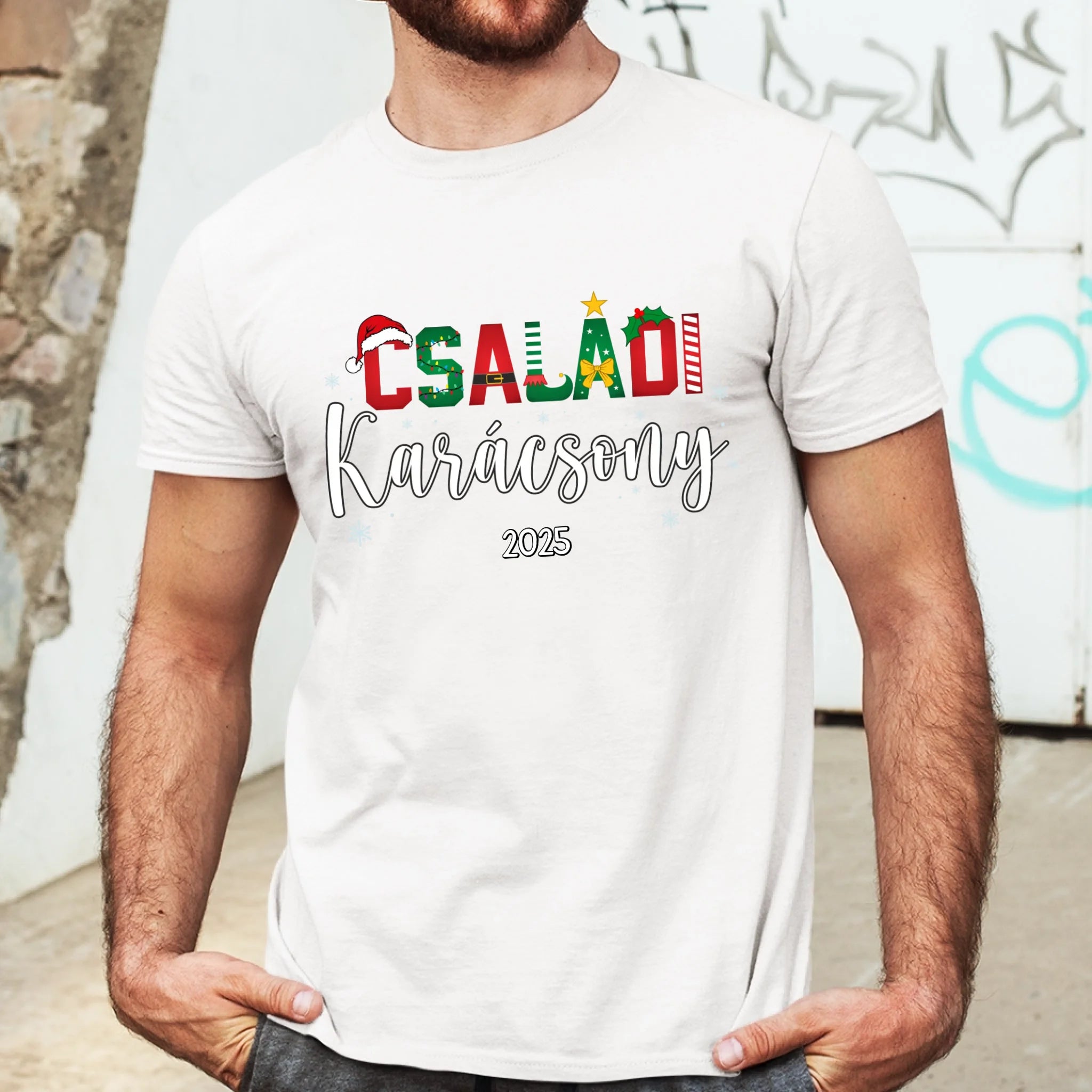 Családi Karácsony férfi póló