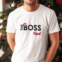 Egyedi férfi póló - The boss karácsonyi póló férfiaknak