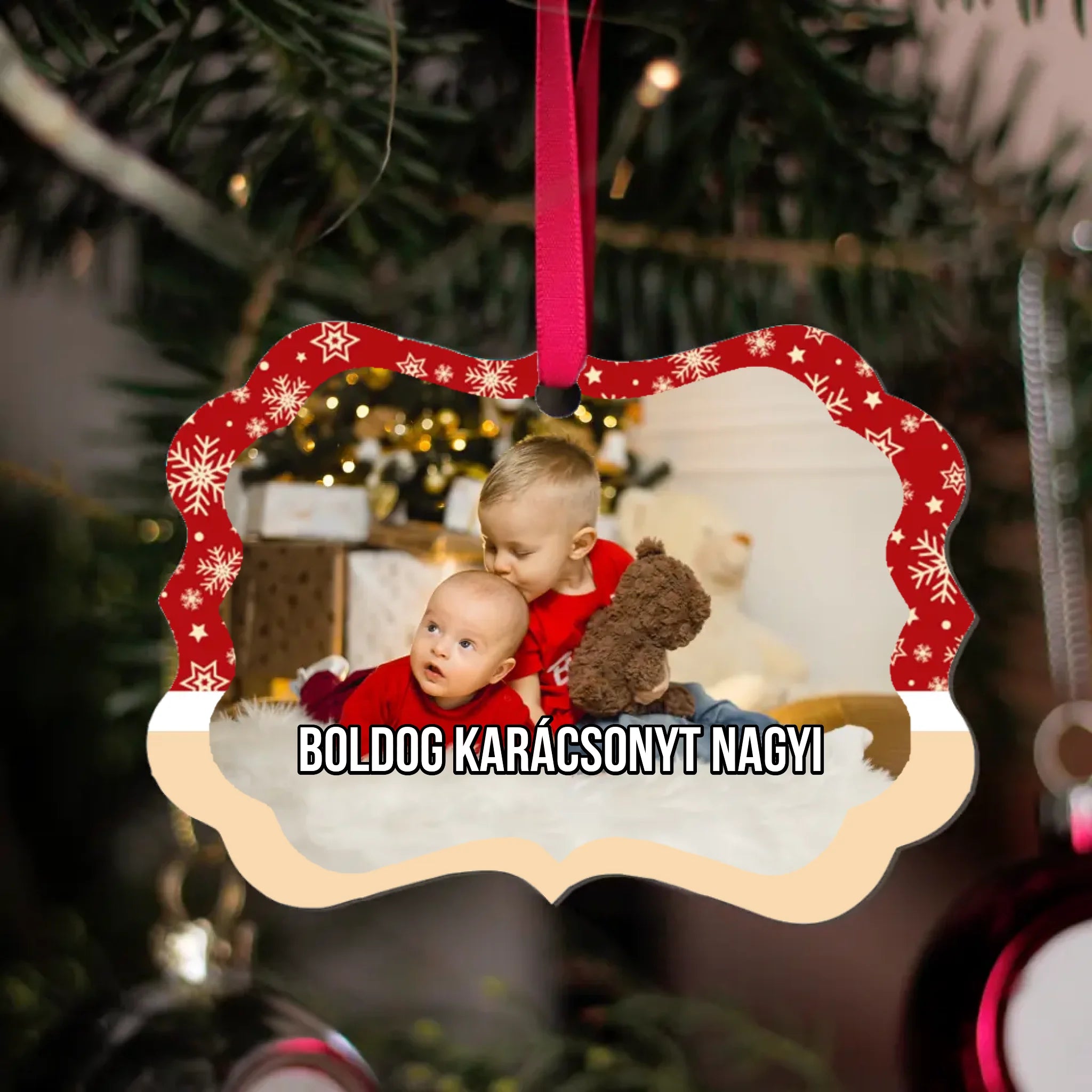 Egyedi fényképes hossz karidísz keretben