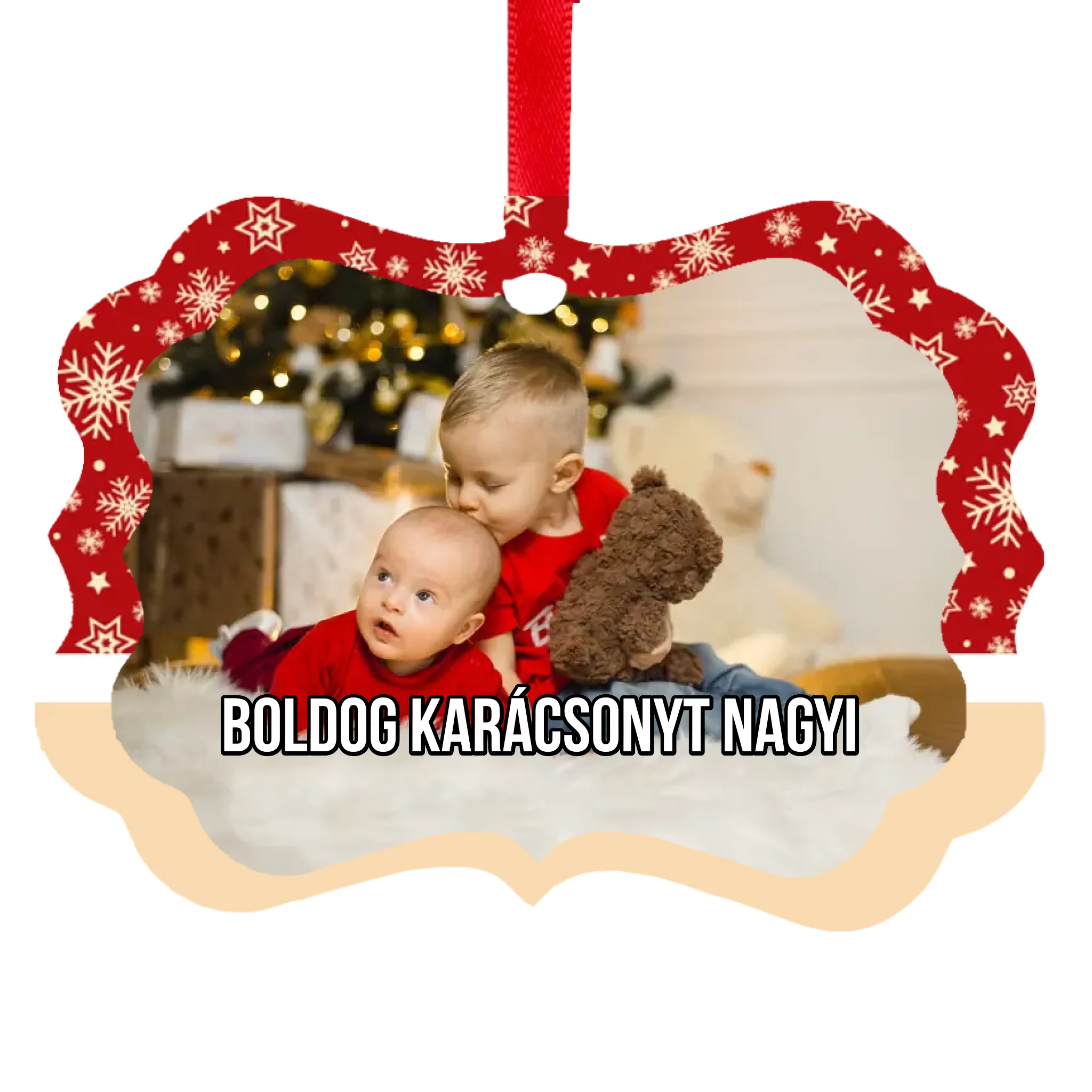 Egyedi fényképes hossz karidísz keretben