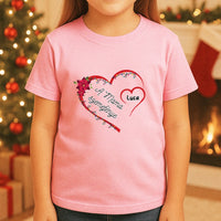 Szíves feliratos gyerek póló karácsonyra