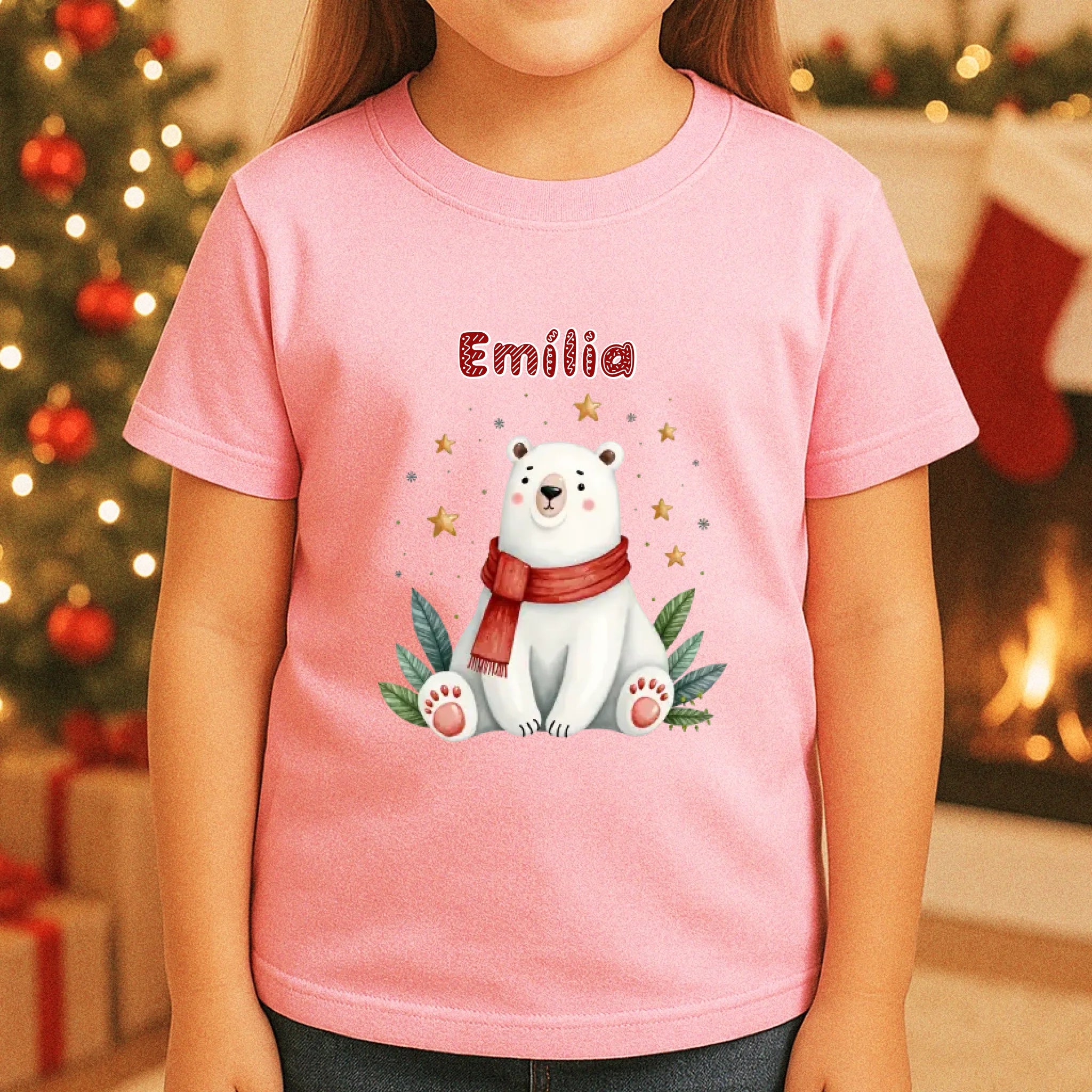 Állat mintás gyerek póló karácsonyra egyedi névvel