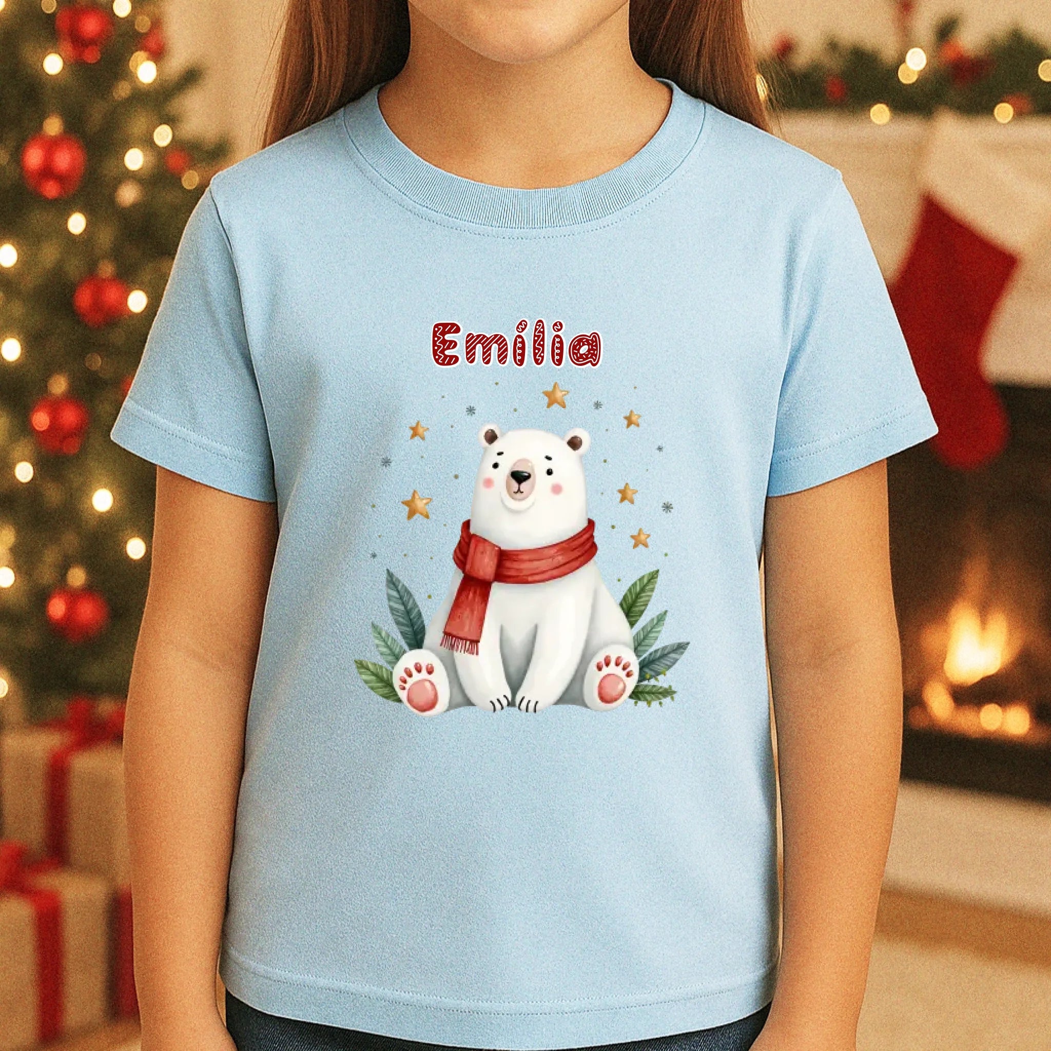 Állat mintás gyerek póló karácsonyra egyedi névvel