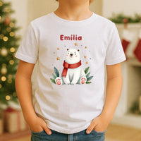 Állat mintás gyerek póló karácsonyra egyedi névvel
