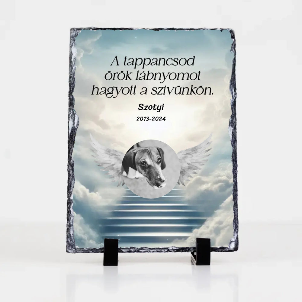  Örök tappancsnyom gránitlap házi kedvencek részére