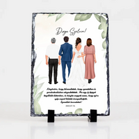 Drága Szüleim gránitkép - személyre szabható esküvői köszönőajándék szülőknek