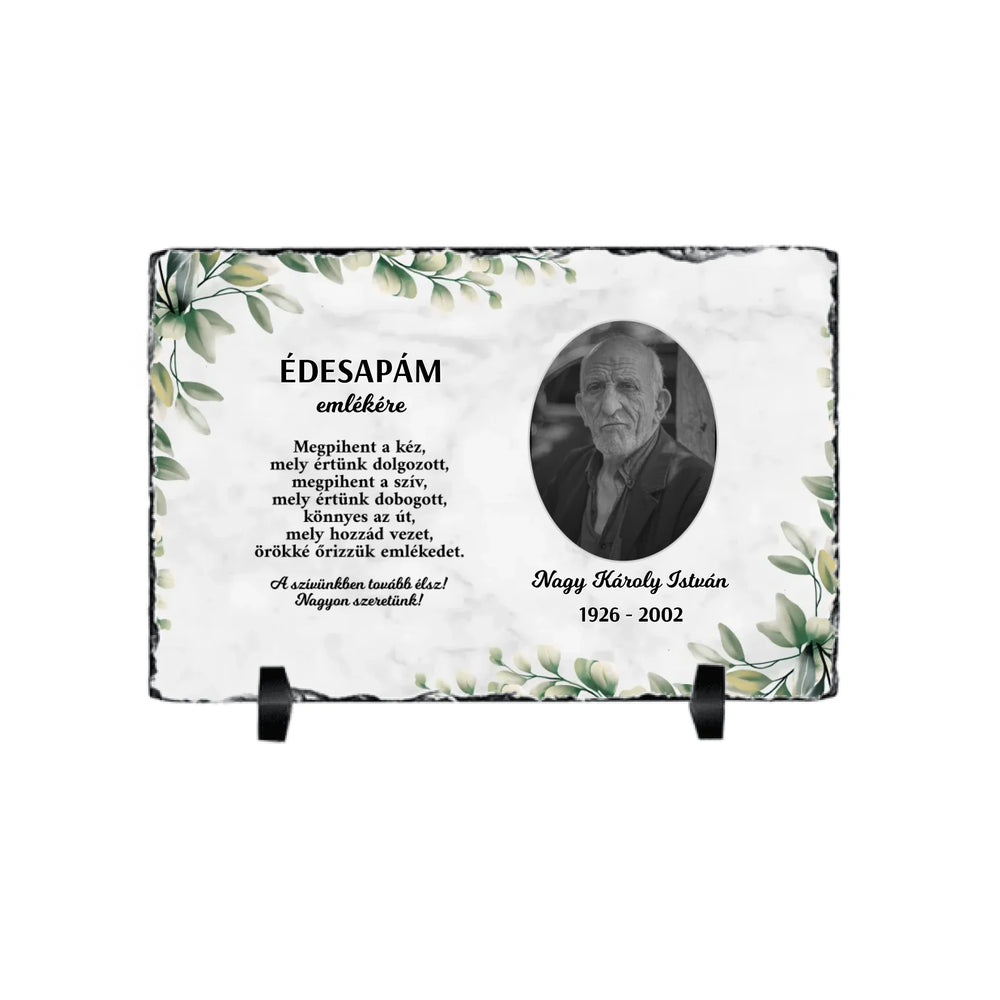 Szívünkben tovább élsz gránitlap