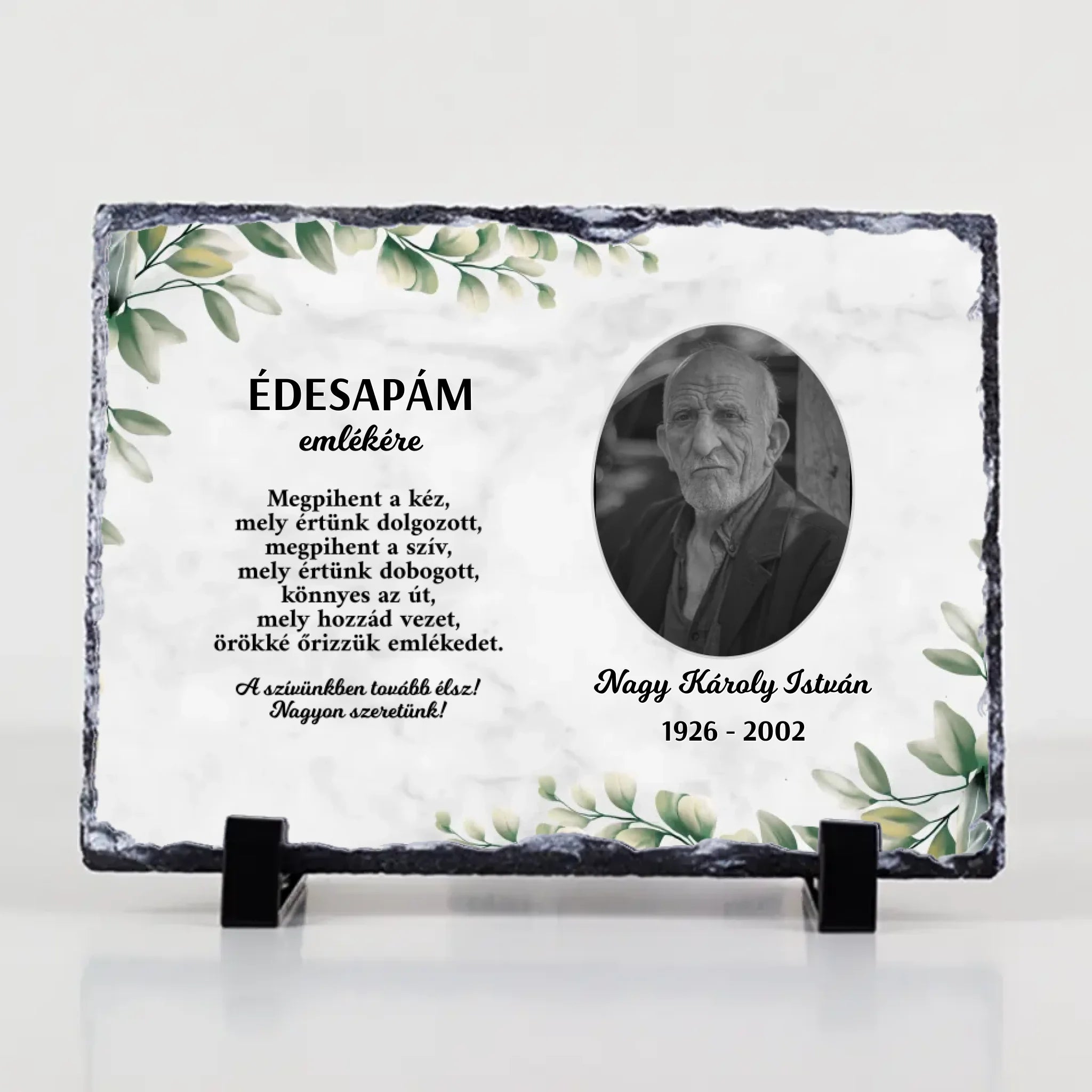Szívünkben tovább élsz gránitlap