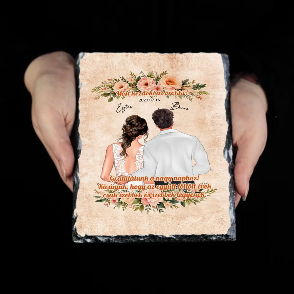 Most kezdődik az örökké gránitlap friss házasoknak - egyedi esküvői ajándék