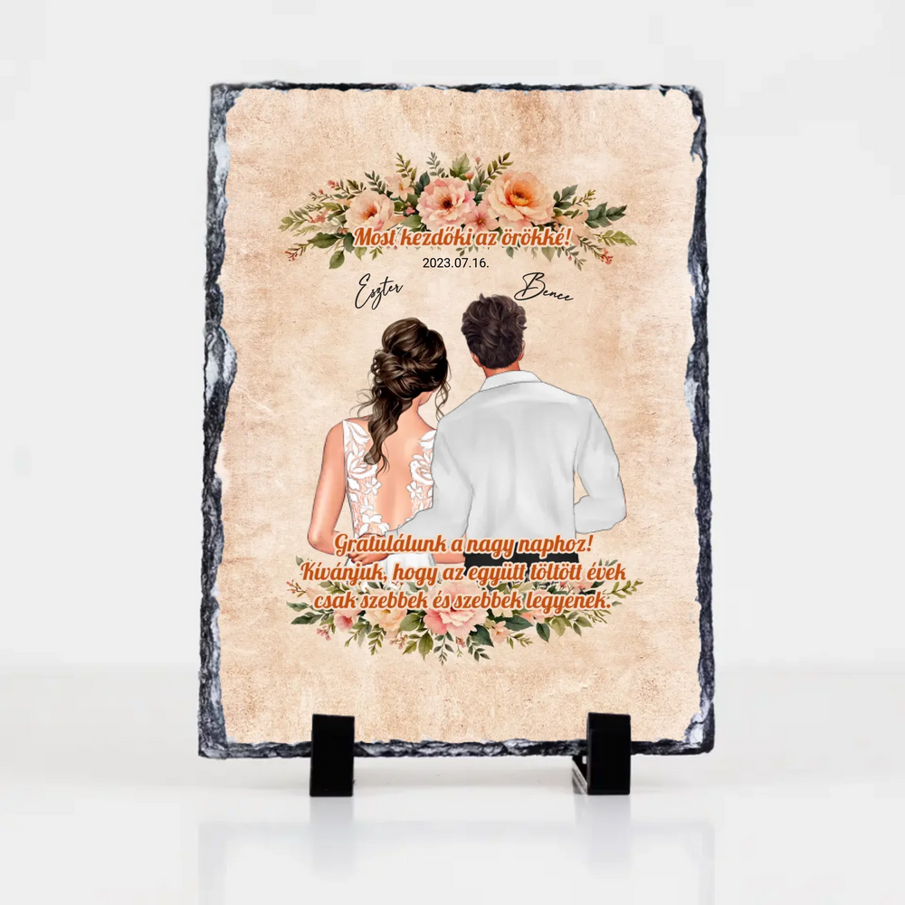 Most kezdődik az örökké gránitlap friss házasoknak - egyedi esküvői ajándék