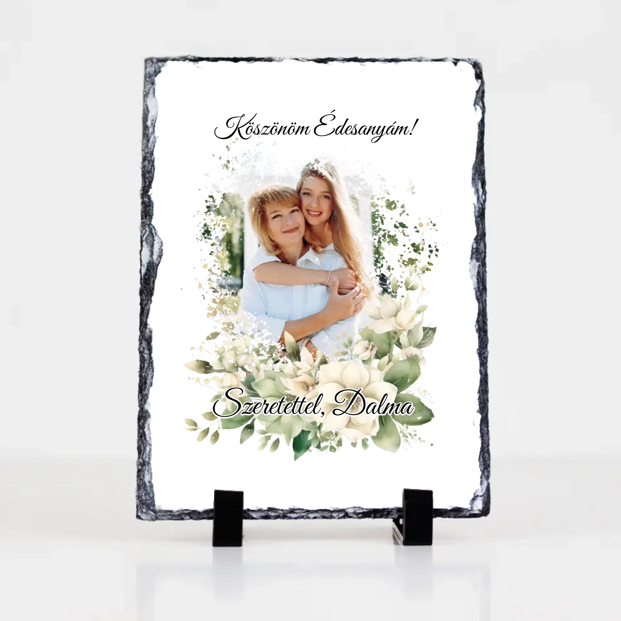 Egyedi képes gránitkép - Esküvői köszönőajándék egyedi képpel Anyukáknak