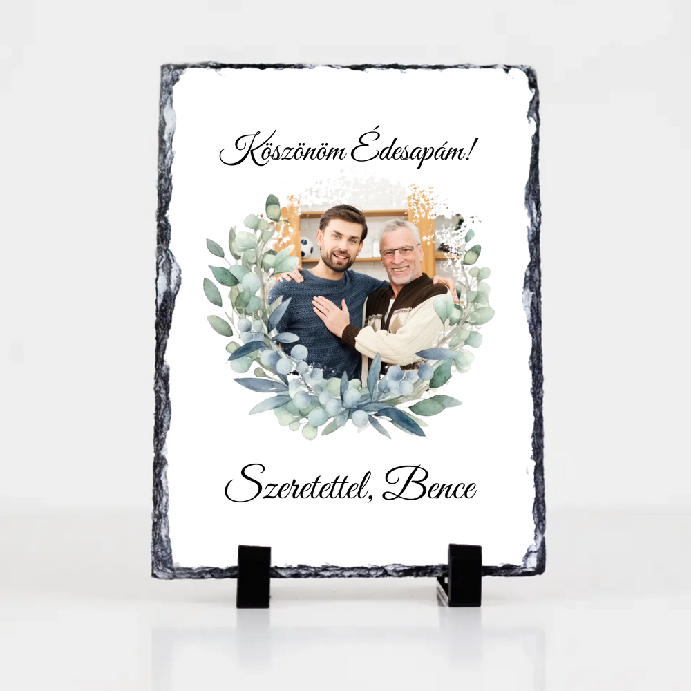 Egyedi képes gránitkép - Esküvői köszönőajándék egyedi képpel Anyukáknak