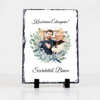 Egyedi képes gránitkép - Esküvői köszönőajándék egyedi képpel Anyukáknak