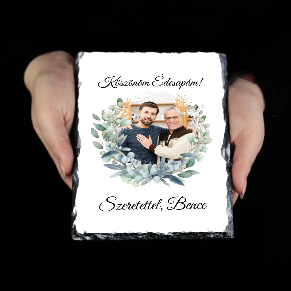 Egyedi képes gránitkép - Esküvői köszönőajándék egyedi képpel Anyukáknak