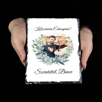 Egyedi képes gránitkép - Esküvői köszönőajándék egyedi képpel Anyukáknak