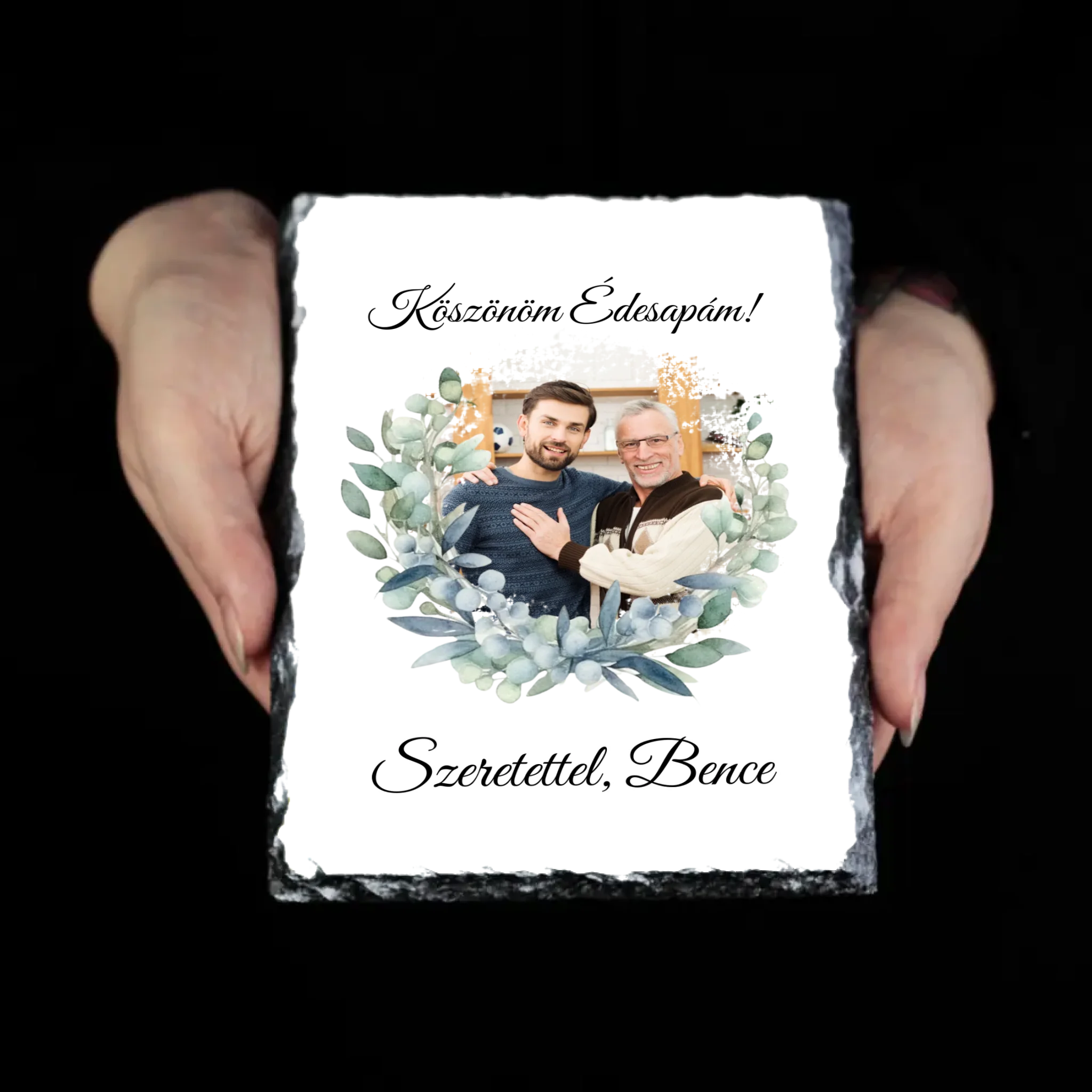 Egyedi képes gránitkép - Esküvői köszönőajándék egyedi képpel Anyukáknak