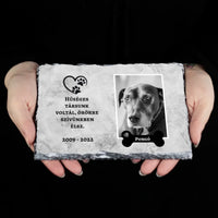 Hűséges társunk voltál házi kedvencek megemlékezős gránitlap