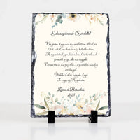 Édesanyámnak Szeretettel gránitkép - egyedi feliratos esküvői köszönőajándék Anyukáknak