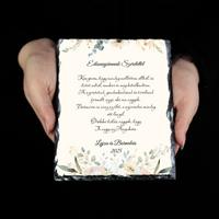 Édesanyámnak Szeretettel gránitkép - egyedi feliratos esküvői köszönőajándék Anyukáknak