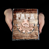 Ajándék Apáknak - Személyre szabható A legjobb Papa gránitkép