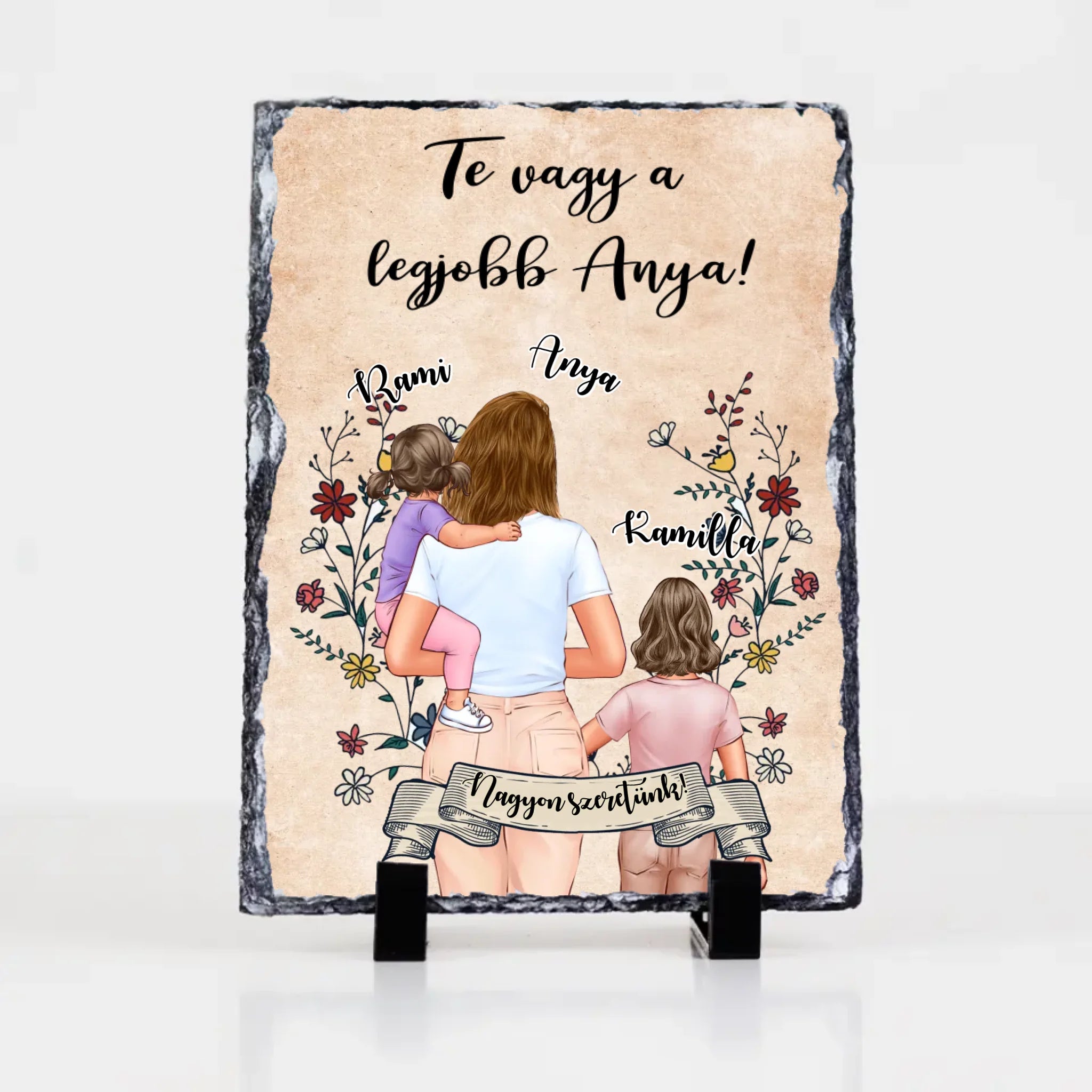 Te vagy a legjobb Anya - szerkeszthető karakteres gránitlap Anyáknak
