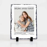 Boldog Anyák Napját - egyedi képes gránitlap Nagymamáknak