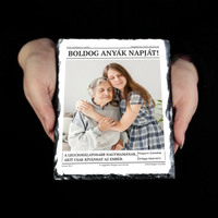 Boldog Anyák Napját - egyedi képes gránitlap Nagymamáknak