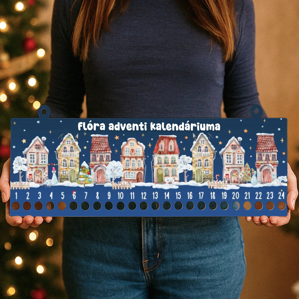Karácsonyi falu - névre szóló adventi kalendárium