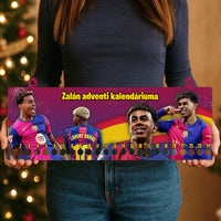 Lamine Yamal adventi kalendárium - saját névvel