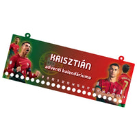 Cristiano Ronaldo adventi kalendárium egyedi névvel