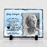 Megemlékezős gránitlap egyedi fotóval