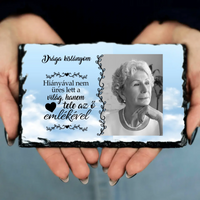 Megemlékezős gránitlap egyedi fotóval