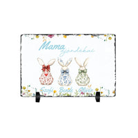 A mama ajándékai - Egyedi húsvéti ajándék gránitlap nagymamáknak nyuszis mintával