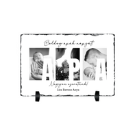 Ajándék Apáknak - Egyedi képes Apa szeretünk gránitlap