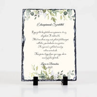 Édesapámnak Szeretettel gránitkép - egyedi feliratos esküvői köszönőajándék Apukáknak