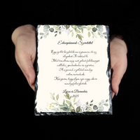 Édesapámnak Szeretettel gránitkép - egyedi feliratos esküvői köszönőajándék Apukáknak