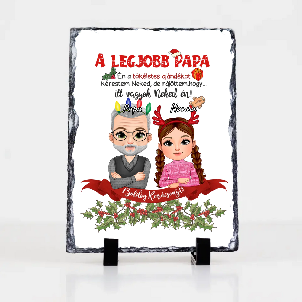 A tökéletes karácsonyi ajándékot kerestem gránitlap Papáknak lány unokától