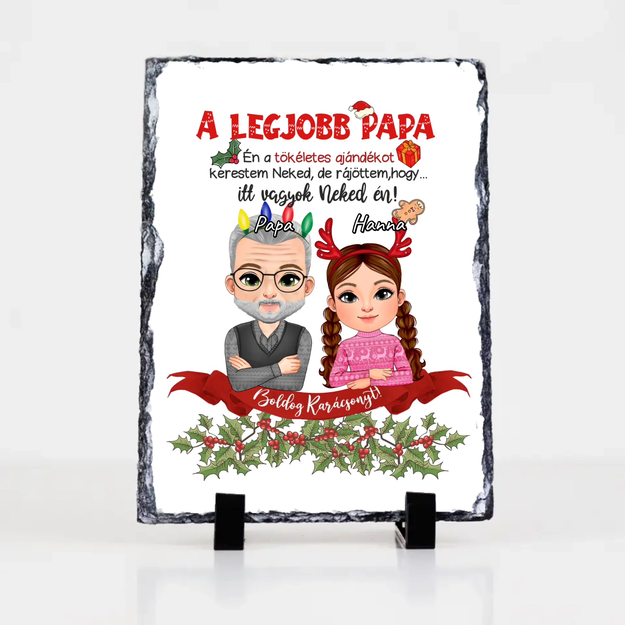 A tökéletes karácsonyi ajándékot kerestem gránitlap Papáknak lány unokától