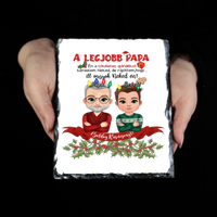 A tökéletes karácsonyi ajándékot kerestem gránitlap Papáknak fiú unokától