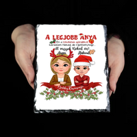 A tökéletes karácsonyi ajándékot kerestem gránitlap Anya fia karakterrel