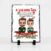 A tökéletes karácsonyi ajándékot kerestem gránitlap Apa fia karakterrel