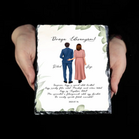 Drága Édesanyám gránitkép - személyre szabható esküvői köszönőajándék anyukáknak fiútól