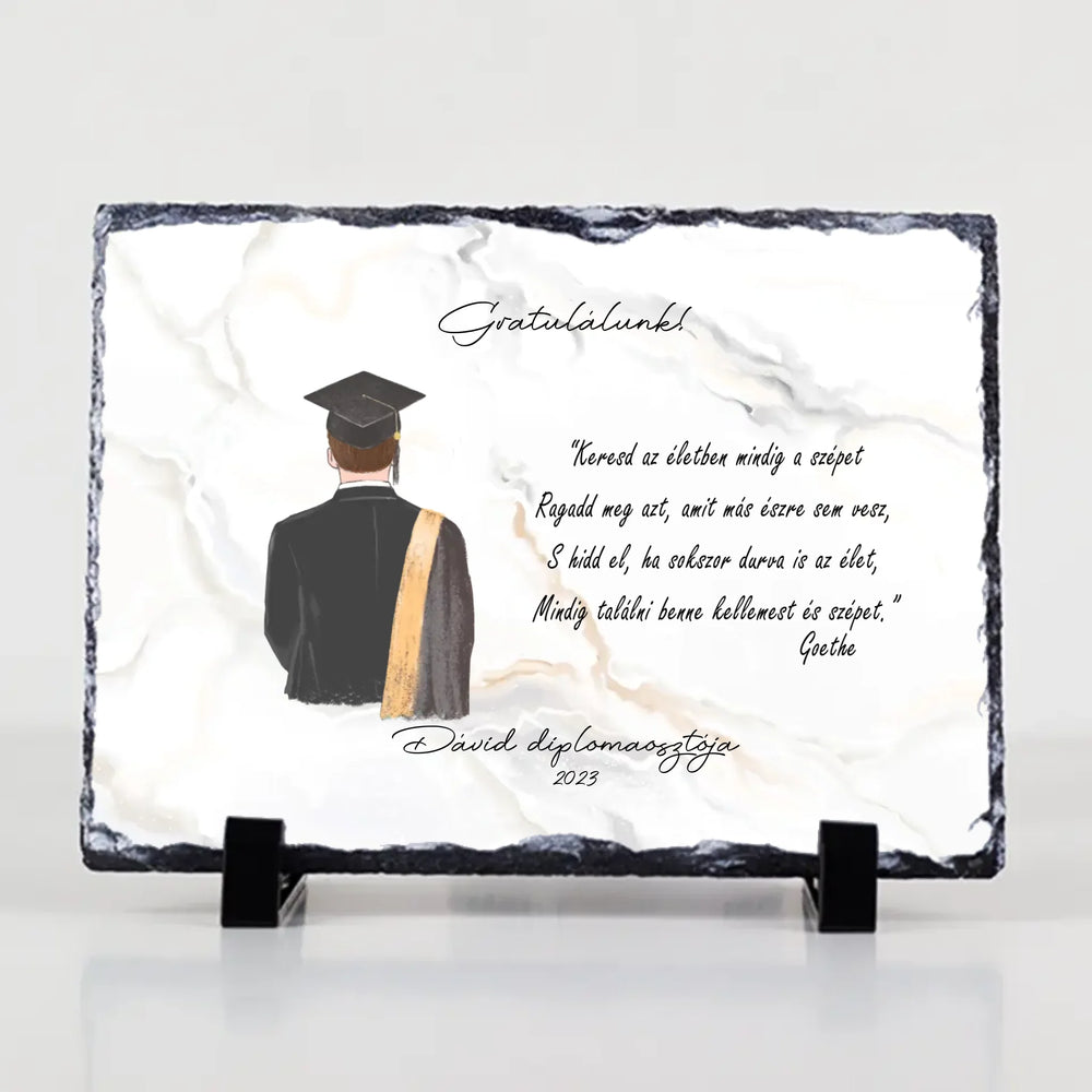 Ballagási ajándék gránitlap férfiaknak
