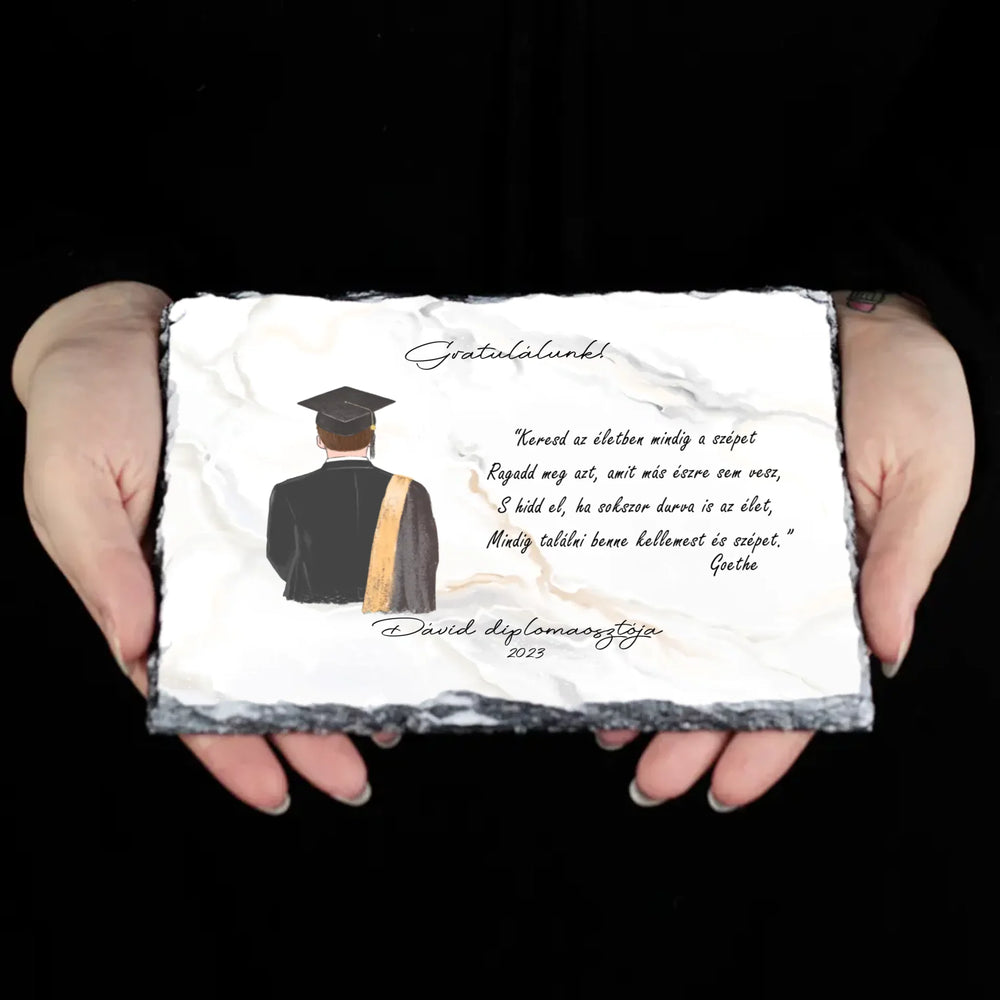 Ballagási ajándék gránitlap férfiaknak